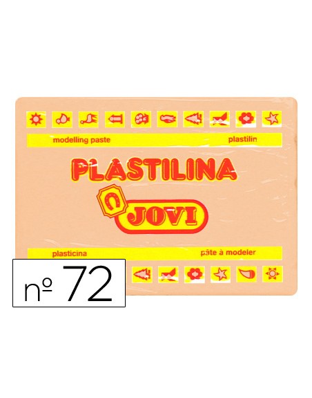 Plastilina jovi 72 carne unidad tamaño grande