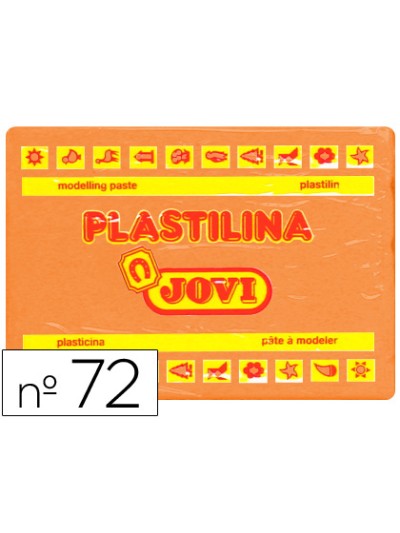 Plastilina jovi 72 naranja unidad tamaño grande