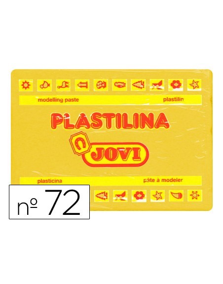 Plastilina jovi 72 amarillo oscuro unidad tamaño grande