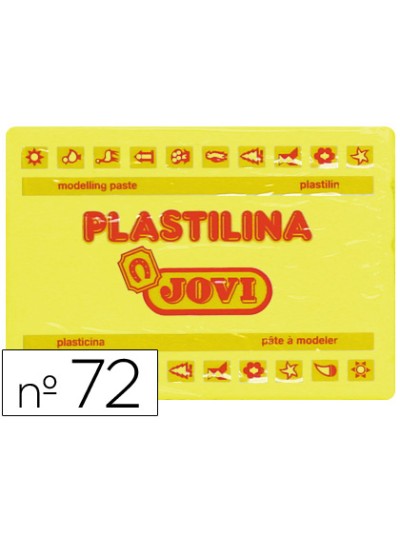 Plastilina jovi 72 amarillo claro unidad tamaño grande