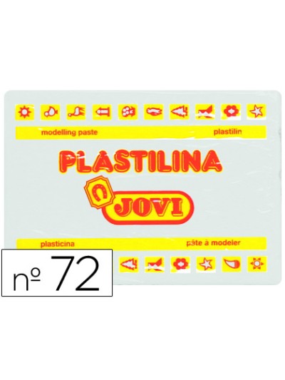 Plastilina jovi 72 blanco unidad tamaño grande