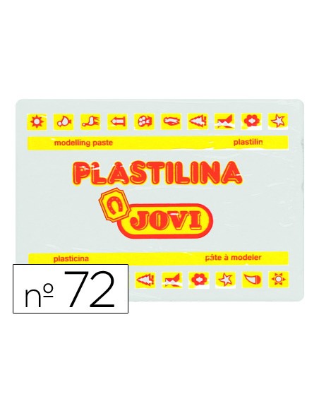 Plastilina jovi 72 blanco unidad tamaño grande