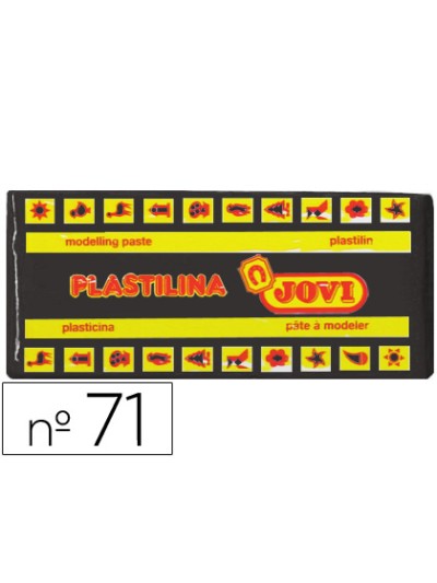 Plastilina jovi 71 negro unidad tamaño mediano