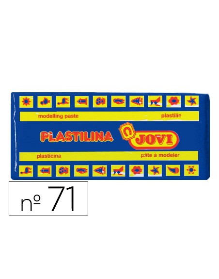 Plastilina jovi 71 azul oscuro unidad tamaño mediano