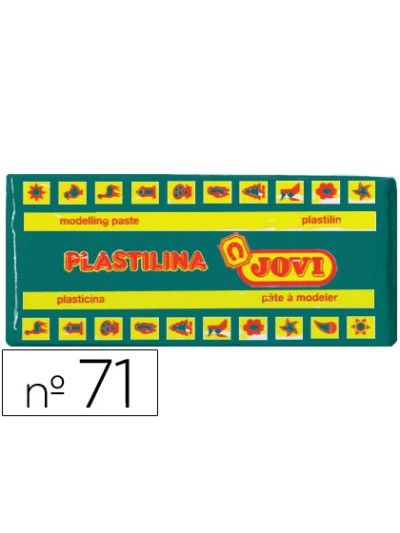 Plastilina jovi 71 verde oscuro unidad tamaño mediano
