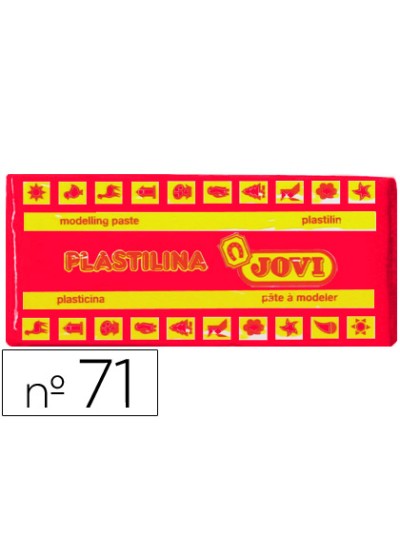 Plastilina jovi 71 rubi unidad tamaño mediano