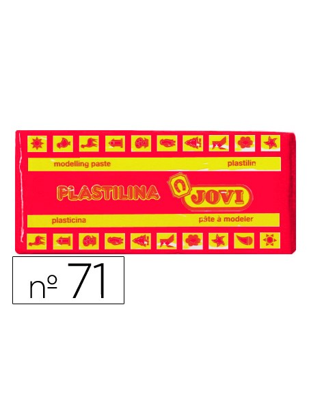 Plastilina jovi 71 rubi unidad tamaño mediano