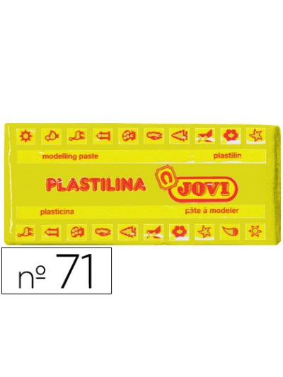Plastilina jovi 71 amarillo oscuro unidad tamaño mediano
