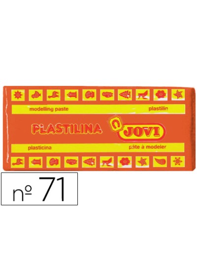 Plastilina jovi 71 naranja unidad tamaño mediano