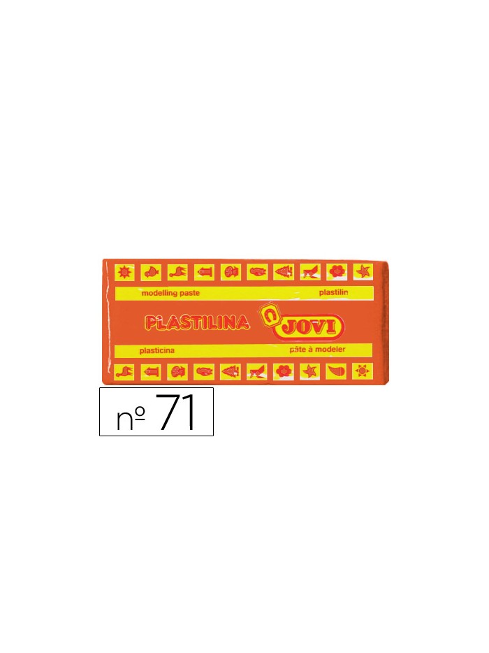 Plastilina jovi 71 naranja unidad tamaño mediano Plastilina jovi 71 naranja unidad tamaño mediano