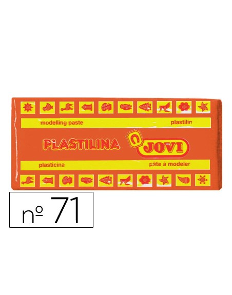 Plastilina jovi 71 naranja unidad tamaño mediano