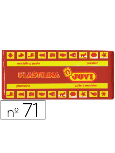Plastilina jovi 71 marron unidad tamaño mediano