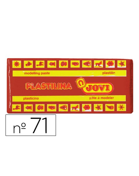 Plastilina jovi 71 marron unidad tamaño mediano