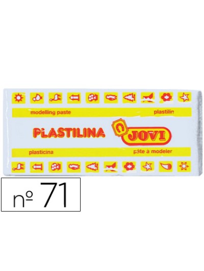 Plastilina jovi 71 blanco unidad tamaño mediano