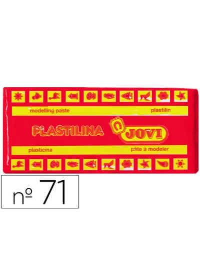 Plastilina jovi 71 rojo unidad tamaño mediano