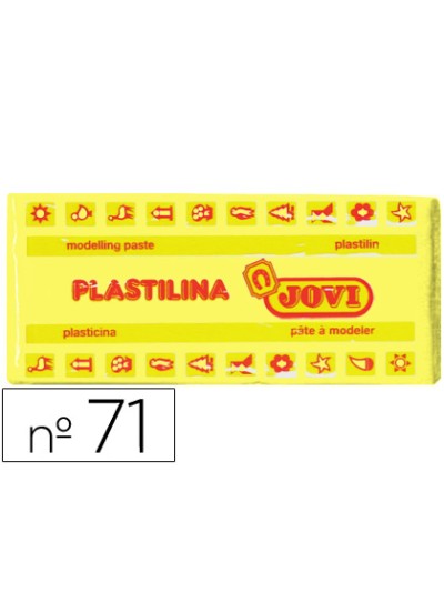 Plastilina jovi 71 amarillo claro unidad tamaño mediano