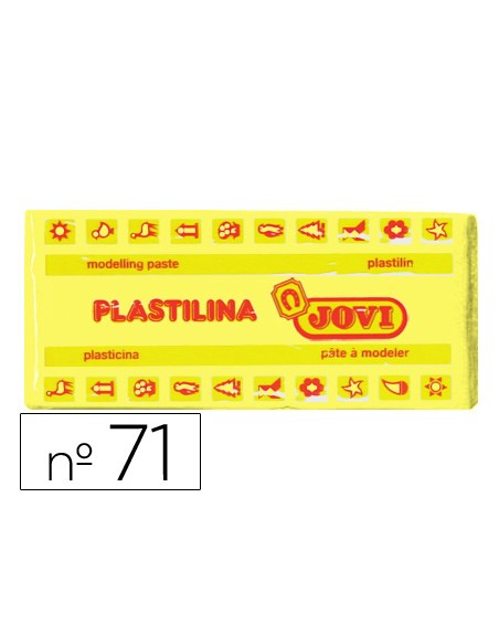 Plastilina jovi 71 amarillo claro unidad tamaño mediano