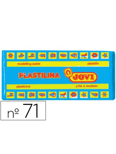 Plastilina jovi 71 azul claro unidad tamaño mediano