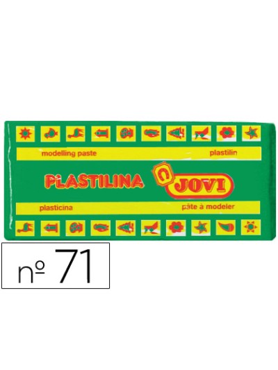 Plastilina jovi 71 verde claro unidad tamaño mediano