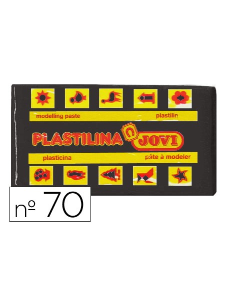 Plastilina jovi 70 negro unidad tamaño pequeño
