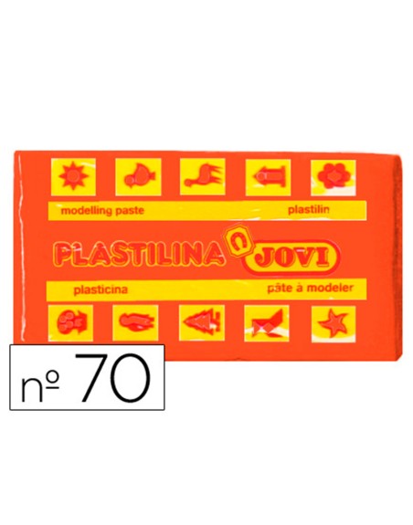 Plastilina jovi 70 naranja unidad tamaño pequeño