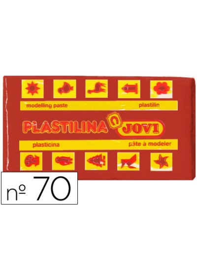 Plastilina jovi 70 marron unidad tamaño pequeño