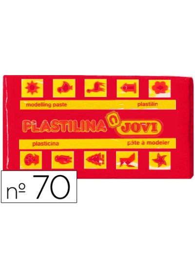 Plastilina jovi 70 rojo unidad tamaño pequeño