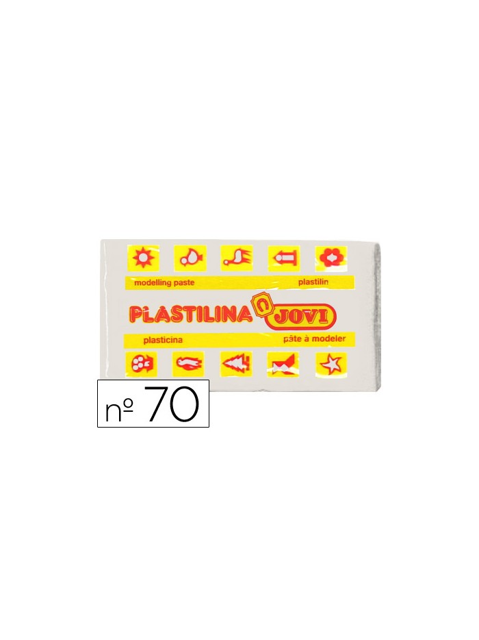 Plastilina jovi 70 blanca unidad tamaño pequeño Plastilina jovi 70 blanca unidad tamaño pequeño