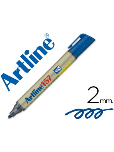 Rotulador artline pizarra ek-157 azul punta redonda 2 mm