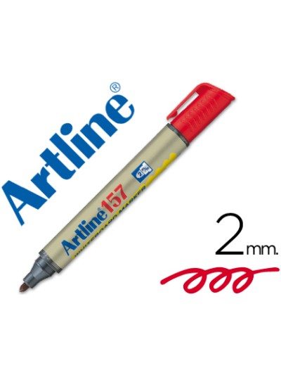 Rotulador artline pizarra ek-157 rojo punta redonda 2 mm