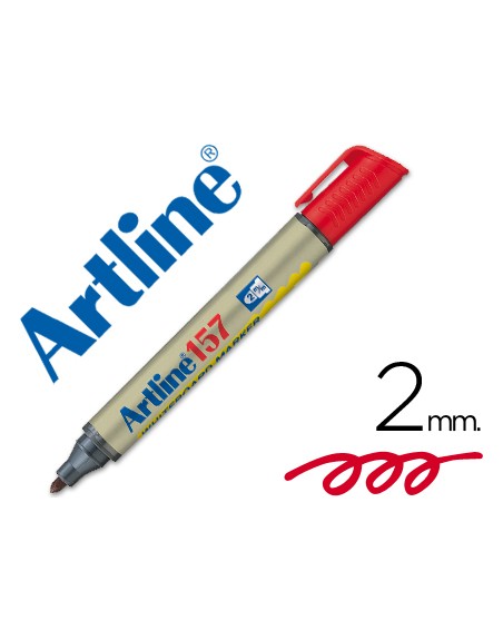 Rotulador artline pizarra ek-157 rojo punta redonda 2 mm