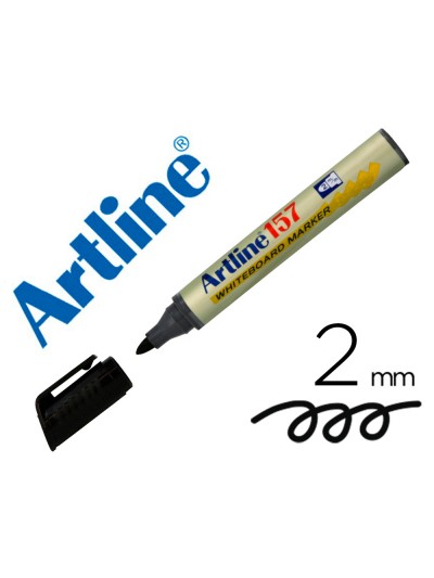 Rotulador artline pizarra ek-157 negro -punta redonda 2 mm