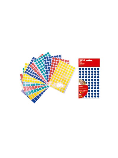 Gomets figuras geometricas 993 bolsa con 12 hojas surtidas
