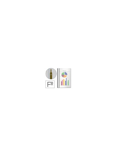 Carpeta dossier fastener plastico esselte folio negra