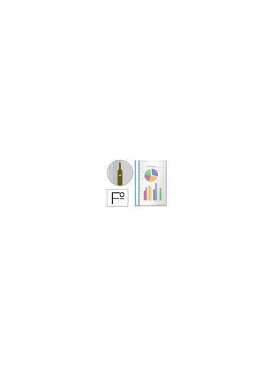 Carpeta dossier fastener plastico esselte folio azul