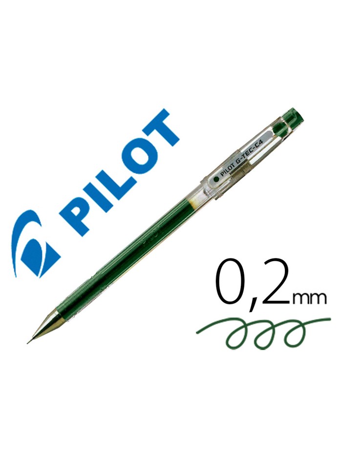 Boligrafo pilot punta aguja g-tec-c4 verde Boligrafo pilot punta aguja g-tec-c4 verde