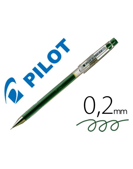 Boligrafo pilot punta aguja g-tec-c4 verde