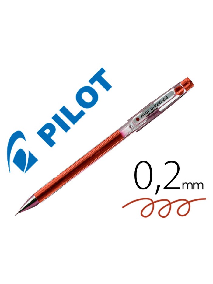 Boligrafo pilot punta aguja g-tec-c4 rojo Boligrafo pilot punta aguja g-tec-c4 rojo