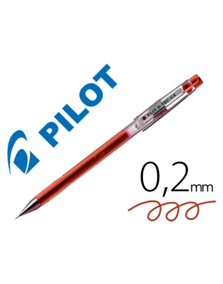 Boligrafo pilot punta aguja g-tec-c4 rojo