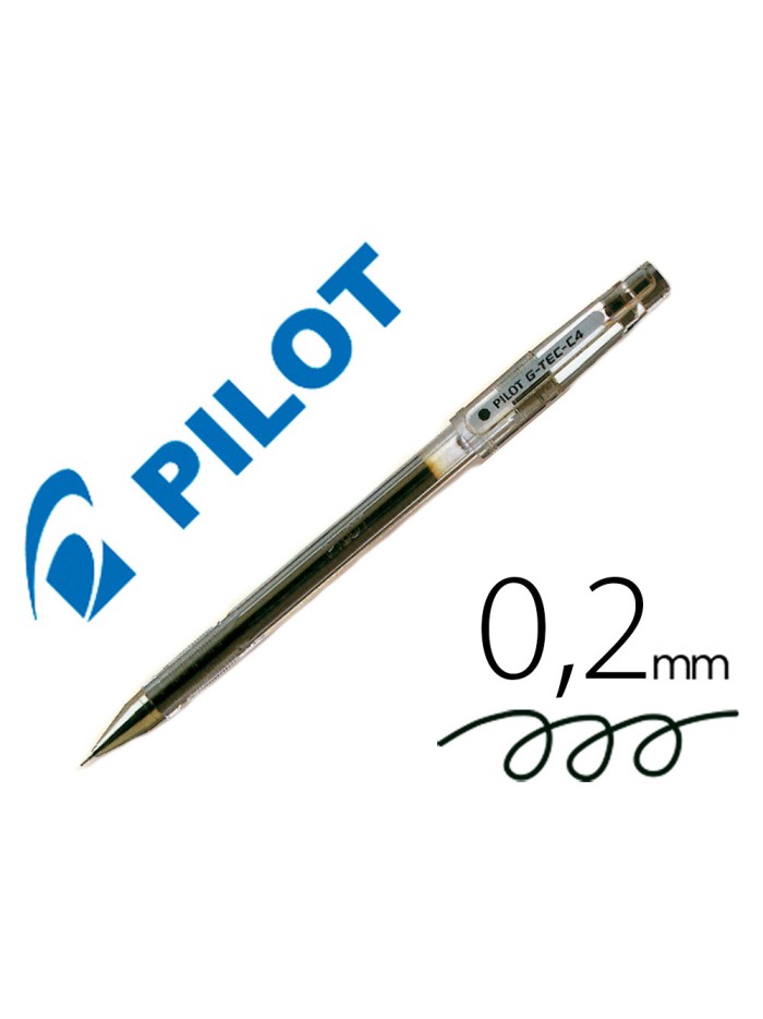 Boligrafo pilot punta aguja g-tec-c4 negro Boligrafo pilot punta aguja g-tec-c4 negro