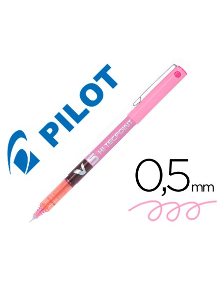 Rotulador pilot punta aguja v-5 rosa 0.5 mm