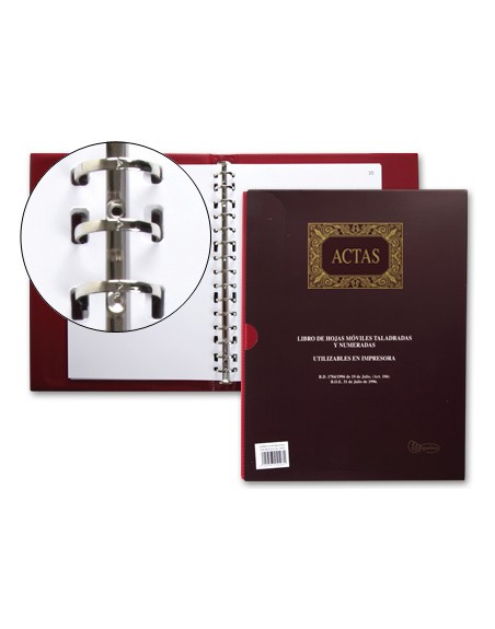 Libro miquelrius din a4 actas con 100 hojas movibles