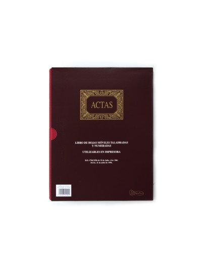 Libro miquelrius din a4 actas con 100 hojas movibles