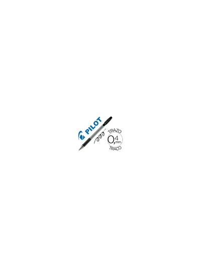 Boligrafo pilot bps-gp negro sujecion de caucho tinta base de aceite con capuchon