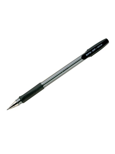 Boligrafo pilot bps-gp negro sujecion de caucho tinta base de aceite con capuchon