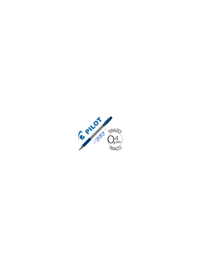 Boligrafo pilot bps-gp azul sujecion de caucho tinta base de aceite con capuchon