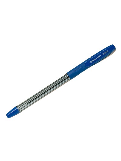 Boligrafo pilot bps-gp azul sujecion de caucho tinta base de aceite con capuchon