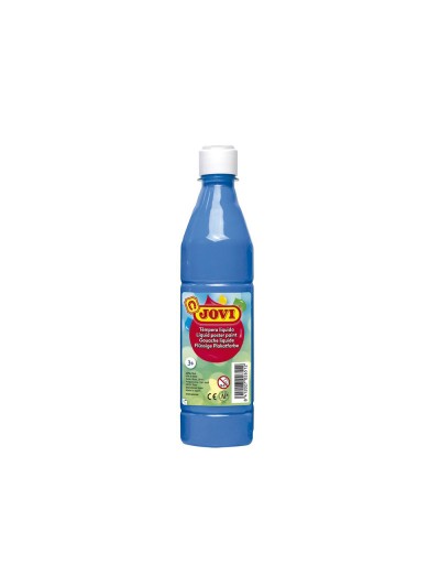 Tempera liquida jovi escolar 500 ml azul cyan