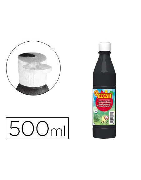 Tempera liquida jovi escolar 500 ml negro