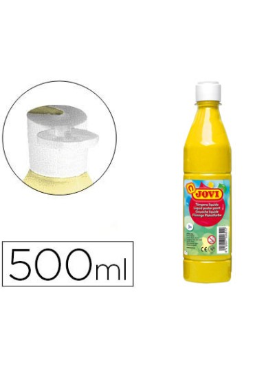 Tempera liquida jovi escolar 500 ml amarillo claro